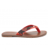 Tongs Chattawak Tango imprimé reptile rouge pour femmes