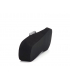 Tongs compensées Kélara K12004 noir et argent brillant