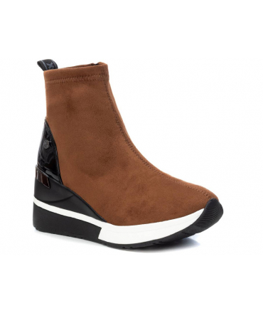 Baskets montantes Xti 43101 camel, nouveauté sneakers femmes
