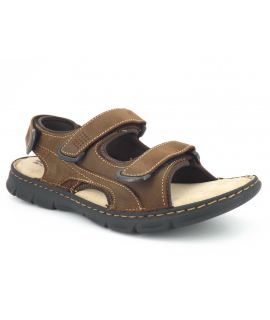 Tbs Sayrron marron, sandale velcros confortable pour hommes