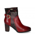 Bottines cuir Laura Vita Ancgieo 15 rouge , talon 6 cm