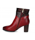 Bottines cuir Laura Vita Ancgieo 15 rouge , talon 6 cm