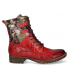 Bottines Laura Vita Gacmayo 217 rouge, boots pour femmes en cuir