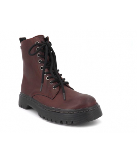 Xti 43226 bordeaux, boots femmes style Doc Martens
