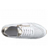 Sneakers cuir Marco Tozzi 23757-28 blanc | Baskets fermeture éclair + semelle amovible