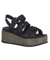 Compensé Marco Tozzi 28512-28 noir | Sandale mode et confort talon 6 cm