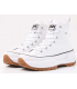 Baskets montantes British Knights Kaya Mid Fly blanc, semelle épaisse 4 cm