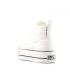 Baskets British Knights Kaya Mid en coton blanc, semelle 3 cm épaisseur