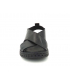 Sandale cuir type confort Elue par Nous Lessive noir