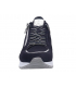 Baskets Bugatti Venice cuir bleu, sneakers femme fermeture zip