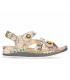 Laura Vita Brcuelo 0621 rose, sandales velcros pour pieds sensibles