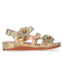 Laura Vita Brcuelo 0621 beige, sandales velcros pour pieds sensibles