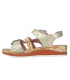 Laura Vita Brcuelo 0621 beige, sandales velcros pour pieds sensibles