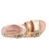 Laura Vita Brcuelo 0621 beige, sandales velcros pour pieds sensibles
