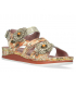 Laura Vita Brcuelo 0621 beige sandales velcros pour pieds sensibles