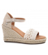 Sandale Xti 44294 beige, espadrille compensé pour femmes