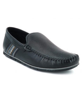 Mocassin Bugatti Chesley 321A2X68 noir pour hommes