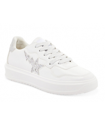 Tennis basses Kaporal Harlow blanc, baskets basses pour femmes