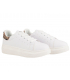 Baskets femmes Chattawak Briva blanc et léopard