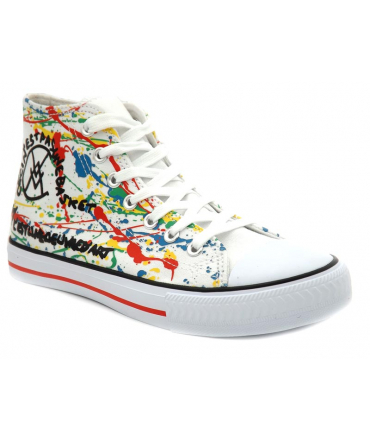 Chattawak Denvers Art , baskets toile haute imprimé fantaisie