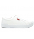 Baskets basses Lévi's Malibu 2.0 en toile couleur blanc 