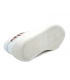 Baskets en cuir Métamorf'Ose Laffy blanc et orange, semelle plateau 3 cm