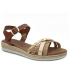 Carla Tortosa 12210 camel, nu pieds pour femmes confortables