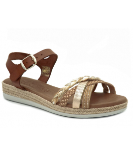 Carla Tortosa 12210 camel, nu pieds pour femmes confortables