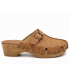 Sabots en cuir Carla Tortosa 79296 camel, semelle confort