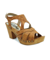 Carla Tortosa 80304 camel, sandale petit talon imitation bois