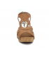 Carla Tortosa 80304 camel, sandale petit talon imitation bois