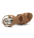 Carla Tortosa 80304 camel, sandale petit talon imitation bois