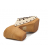 Sabots Carla Tortosa 80297 beige, tige cuir et bloc anatomique