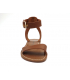 Nu pieds Chattawak Sabine couleur camel, sandale bride cheville pour femmes