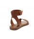 Nu pieds Chattawak Sabine couleur camel, sandale bride cheville pour femmes