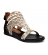 Chattawak Joy léopard sandale femmes zip derrière le talon