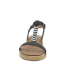 Petit compensé cordes Chattawak Sara noir bride Salomé bijou
