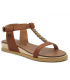 Nu pieds compensé cordes Chattawak Sara camel bride Salomé bijou