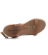 Nu pieds compensé cordes Chattawak Sara camel bride Salomé bijou