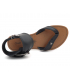 Chattawak Thalie noir sandale grosse boucle cheville pour femmes