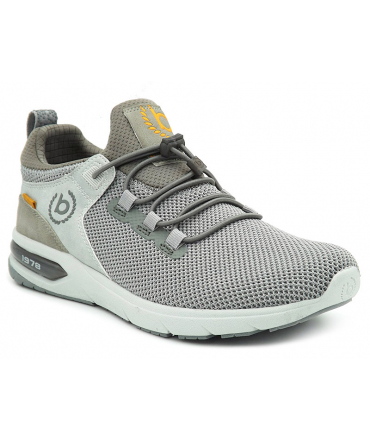 Bugatti Numbis gris 341-65860 | Baskets homme vite enfilés avec lacets élastiques