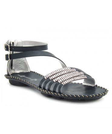 Fée Céleste Jacui bleu marine| Nu-pieds cuir confortable pour femmes - Nouveauté