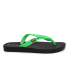 Tongs garçons Copacabana Brasil Kids vert & noir, semelle anatomique