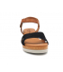 Sandale Eva Frutos 547 noire, petit conpensé cuir confortable
