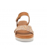 Sandale Eva Frutos 547 marron multi petit conpensé cuir confortable