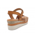 Sandale Eva Frutos 547 marron multi petit conpensé cuir confortable