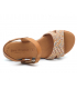 Sandale Eva Frutos 547 marron multi petit conpensé cuir confortable