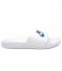 Claquettes Nike Benassi JDI blanc & bleu pour hommes et femmes