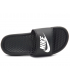 Claquettes Nike Benassi JDI noire pour hommes et femmes
