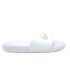 Claquette NIKE Wmns Benassi JDI IR blanche avec logo argenté